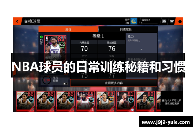 NBA球员的日常训练秘籍和习惯